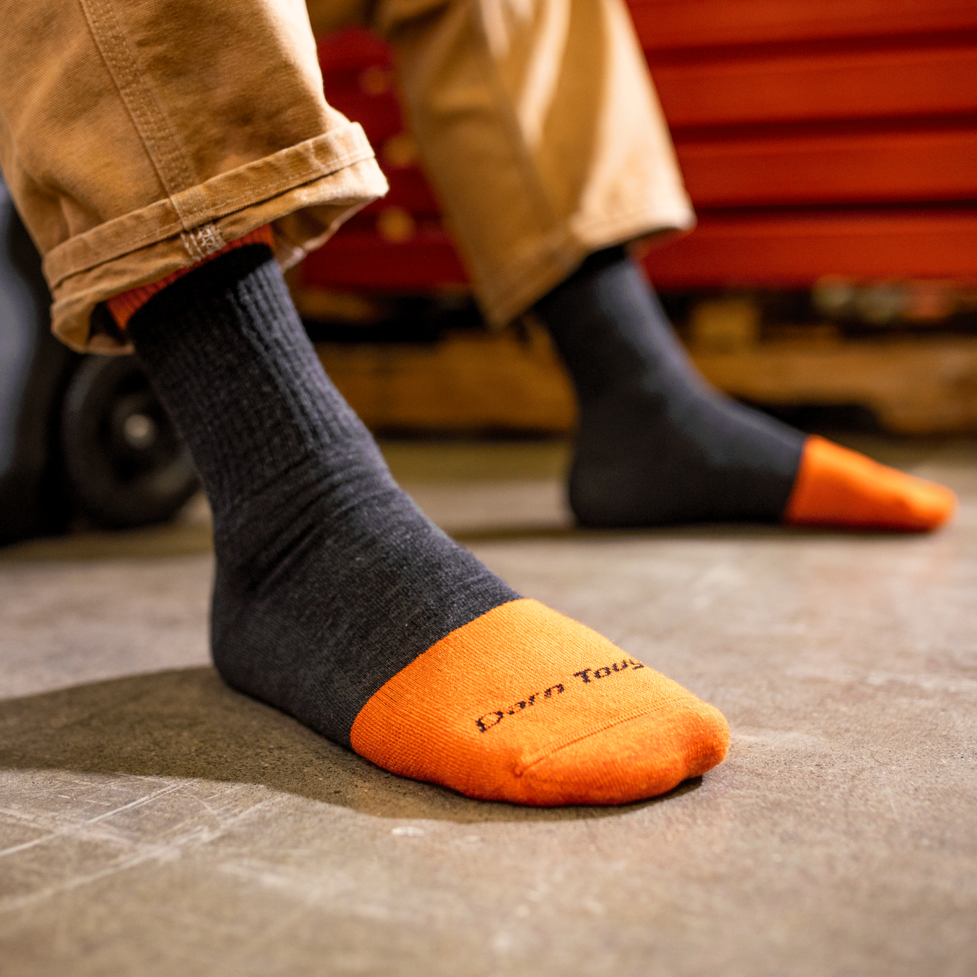 Men's Steely Micro Crew Midweight Work Socks