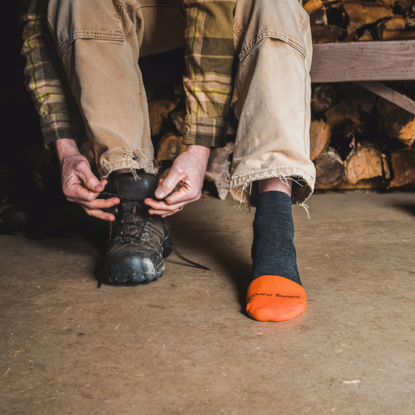 Men's Steely Quarter Midweight Work Socks