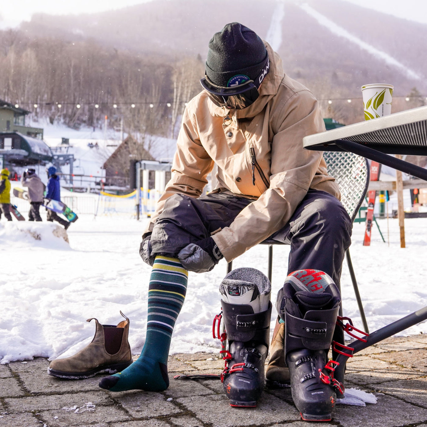 Men's Snowpack Over-the-Calf Midweight Ski & Snowboard Socks