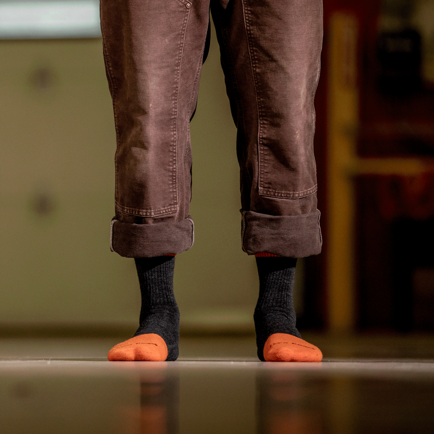 Men's Steely Micro Crew Midweight Work Socks