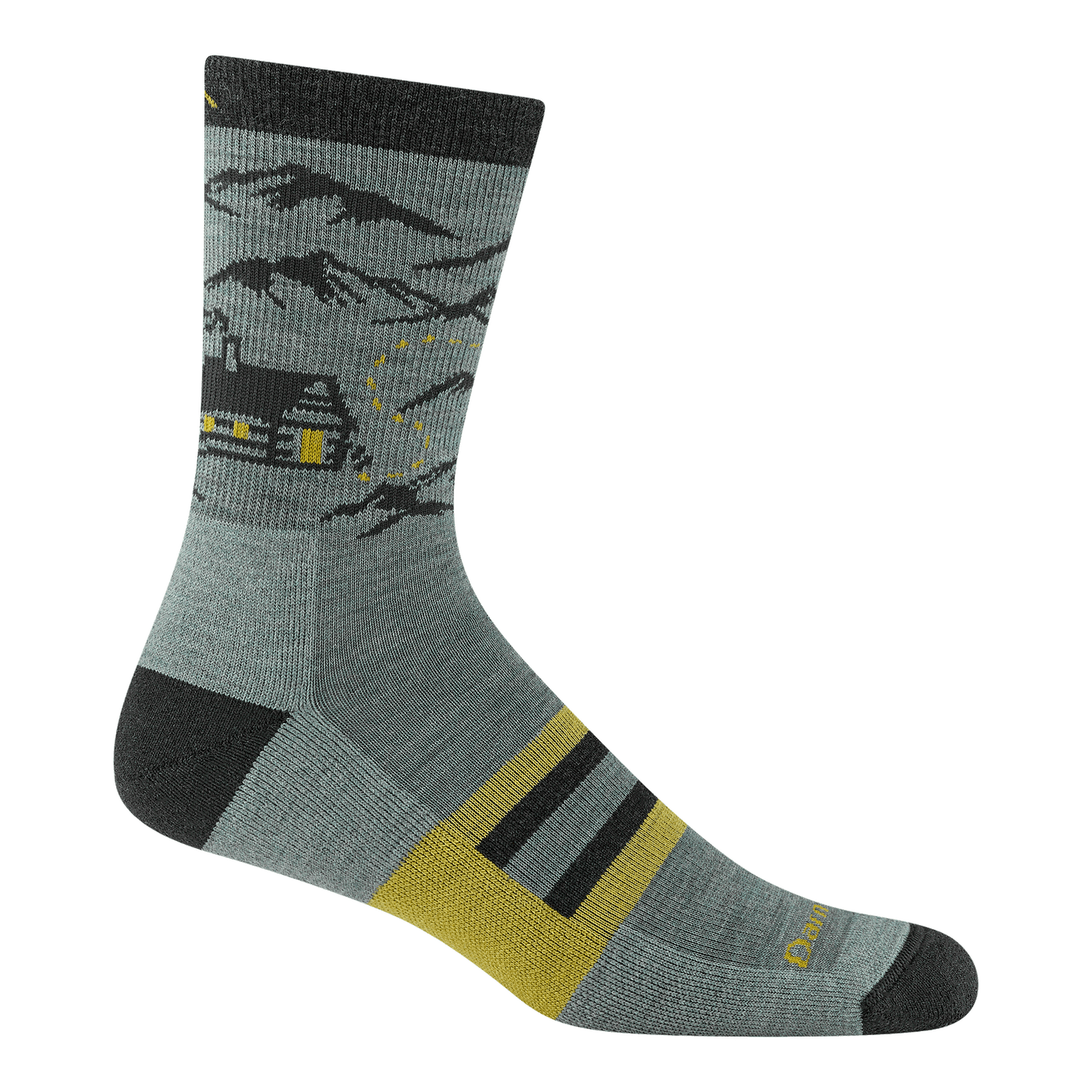 Men's Hike Hike Hut Micro Crew Midweight Hiking Socks-Last Chance